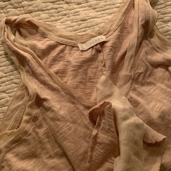 NORDSTROM HINGE Classy Casual Neutral Flowy Tank Top - Picture 2 of 6